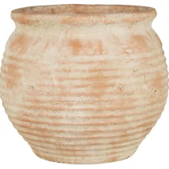 IB Laursen Terrakotta Topf mit Rillen Margot