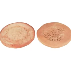 IB Laursen Terrakotta Untersetzer Unika mit Muster