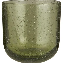 IB Laursen Trinkglas Vercelli grün mit Bläschen