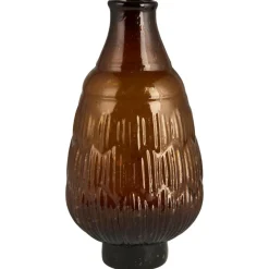 IB Laursen Vase mit schrägem Hals und kleinem Fuß mundgeblasen