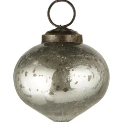 Ib Laursen Weihnachtskugel bubbled Glas zwiebelförmig