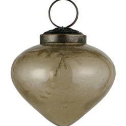 Ib Laursen Weihnachtskugel bubbled Glas zwiebelförmig