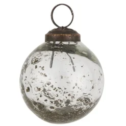 IB Laursen Weihnachtskugel Glas pebbled