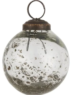 IB Laursen Weihnachtskugel Glas pebbled