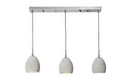 Invicta Hängeleuchte Cement grau 3er