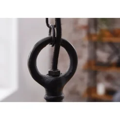 Invicta Pendelleuchte Industrial Metall schwarz Industriestil