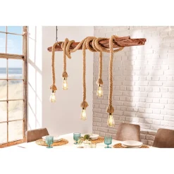 Invicta Pendelleuchte Seven Seas, recyceltes Akazienholz