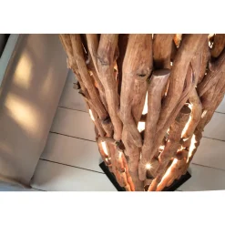 Invicta Stehleuchte Nature Art Longanholz natur