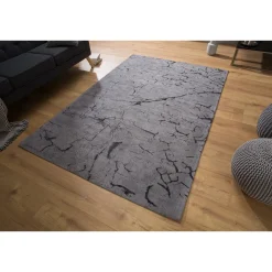 Invicta Teppich aus Baumwolle Fragments 240x160cm grau