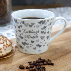 Krasilnikoff Happy Cup Lieblings Mensch, grau