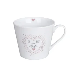 Krasilnikoff Happy Cup Tasse mit Henkel Du bist die Beste