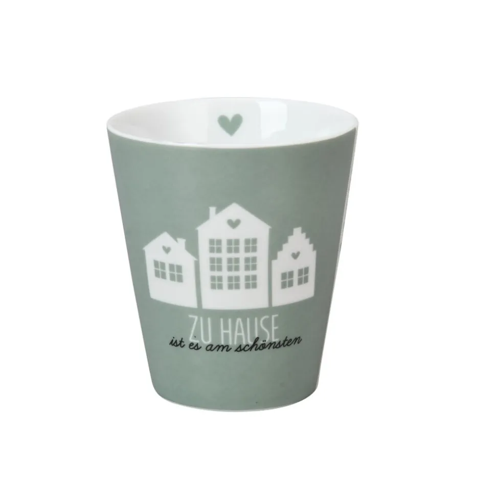 Krasilnikoff Happy Mug Becher, Zu Hause ist es am schönsten