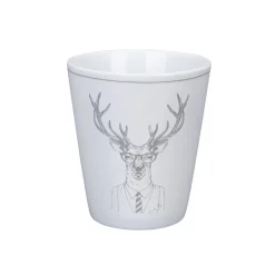 Krasilnikoff Happy Mug Hipster Deer aus Porzellan