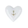 Krasilnikoff Herz Schale, Tablett Gold Anchor