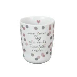 Krasilnikoff Wave Mug, Lass jeden Tag ein wenig Konfetti regnen