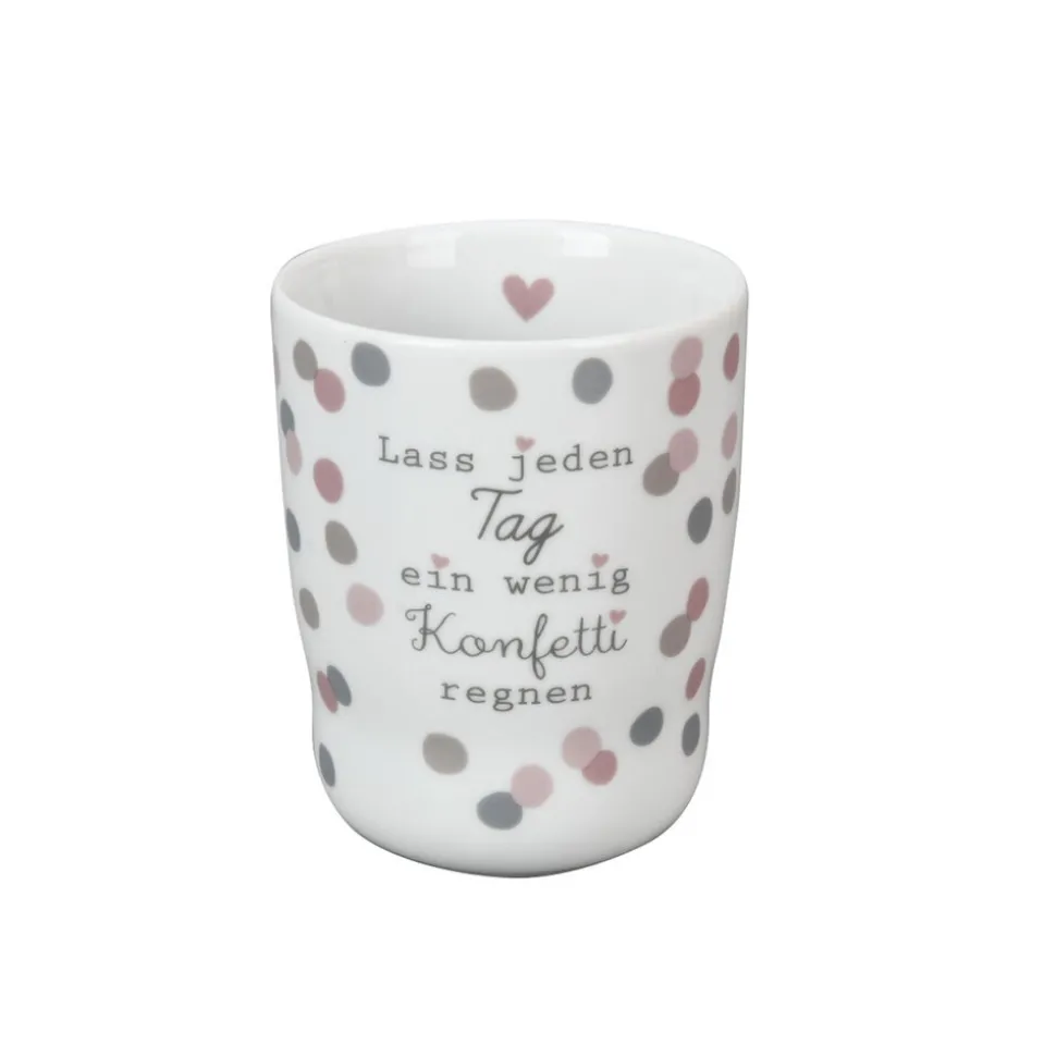 Krasilnikoff Wave Mug, Lass jeden Tag ein wenig Konfetti regnen