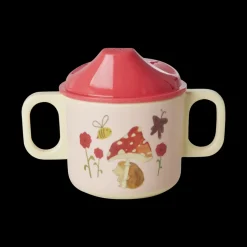 RICE Babybecher Happy Forest mit 2 Griffen