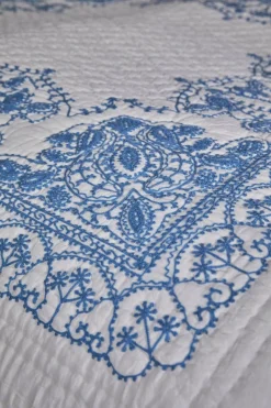 RICE Bauwolle Tagesdecke Baumwolldecke