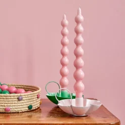 RICE Geschwungene Kerzen 2er Pack