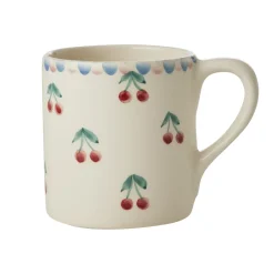 RICE Keramik Becher mit handgemalten Kirschen