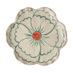 RICE Keramik Beilagenteller Blume