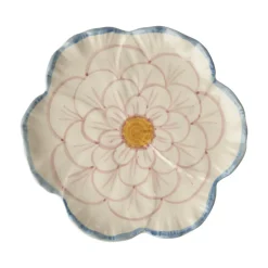 RICE Keramik Beilagenteller Blume
