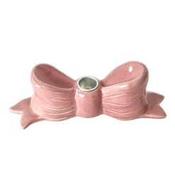 RICE Keramik Kerzenhalter Große Schleife