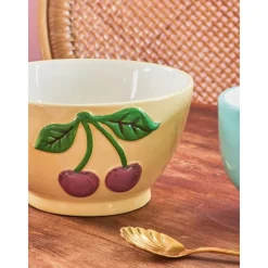 RICE Keramik Schüssel mit Kirschen