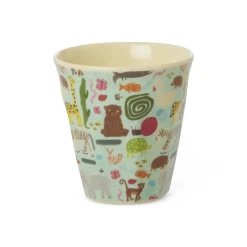 RICE Kleiner Kinderbecher aus Melamin Wildlife