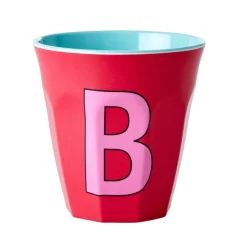RICE Melamin Becher Buchstaben
