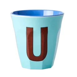 RICE Melamin Becher Buchstaben