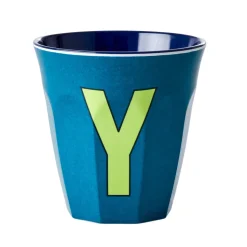 RICE Melamin Becher Buchstaben