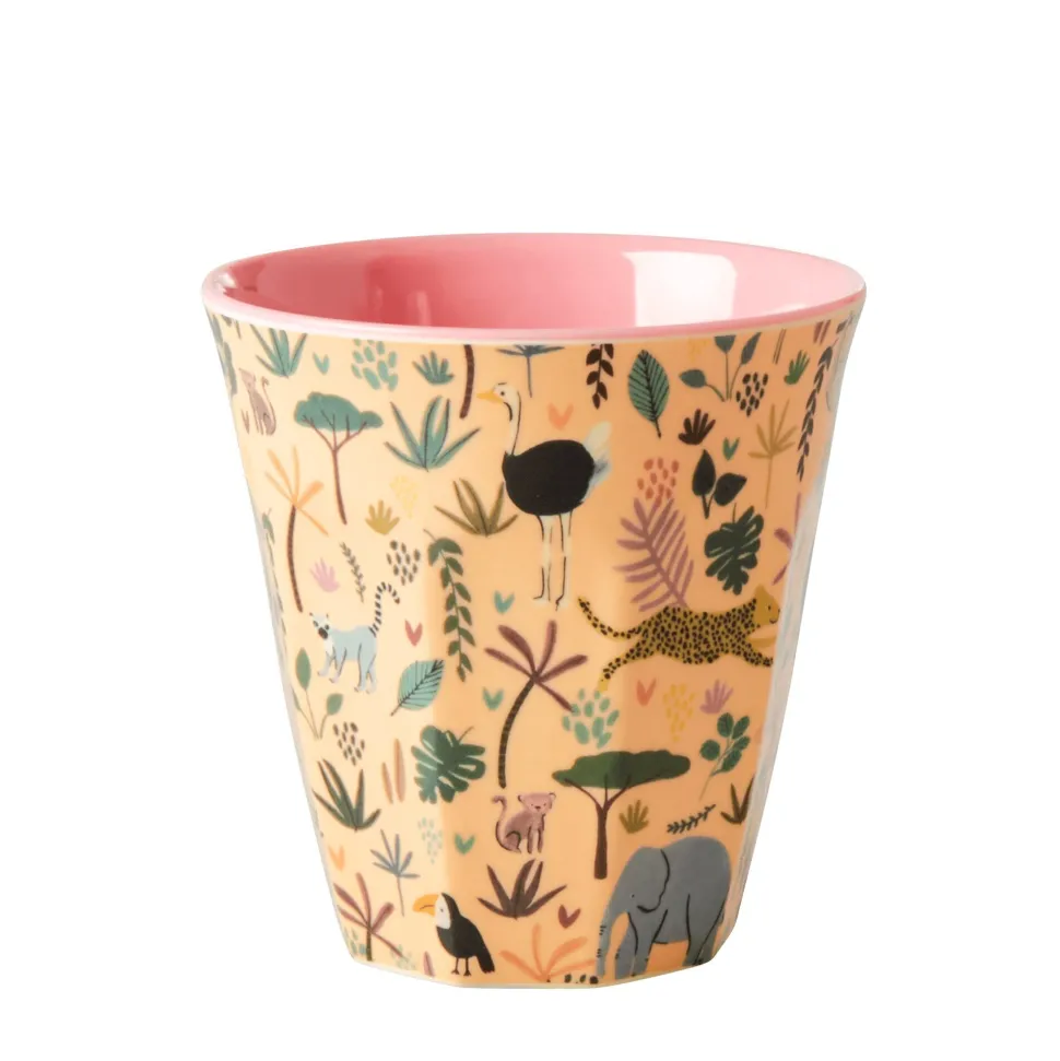 RICE Melamin Becher 6er-Set Funky Prints Pink