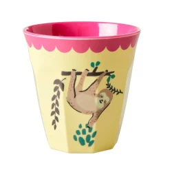 RICE Melamin Becher 6er-Set Funky Prints Pink