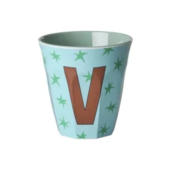 RICE Melamin Buchstabenbecher Stars