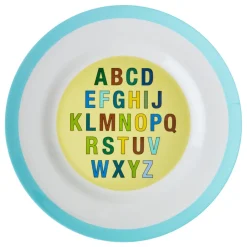 RICE Melamin Speiseteller Aphabet