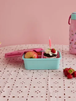 RICE Plastik Lunchbox mit 3 Fächern