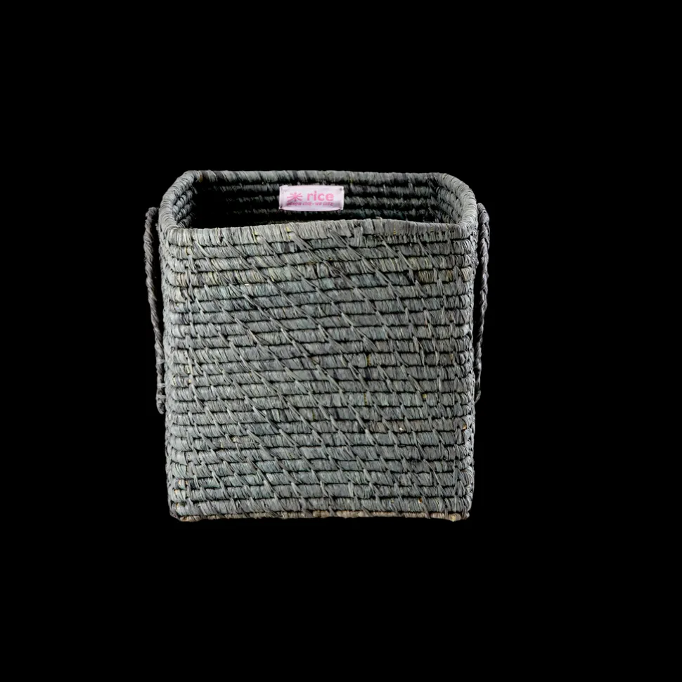 RICE quadratischer Korb Raffia