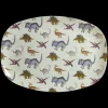 RICE Rechteckig Melamin Kinderteller New Dino Print