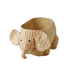 RICE Seegras Aufbewahrungskorb Elefant