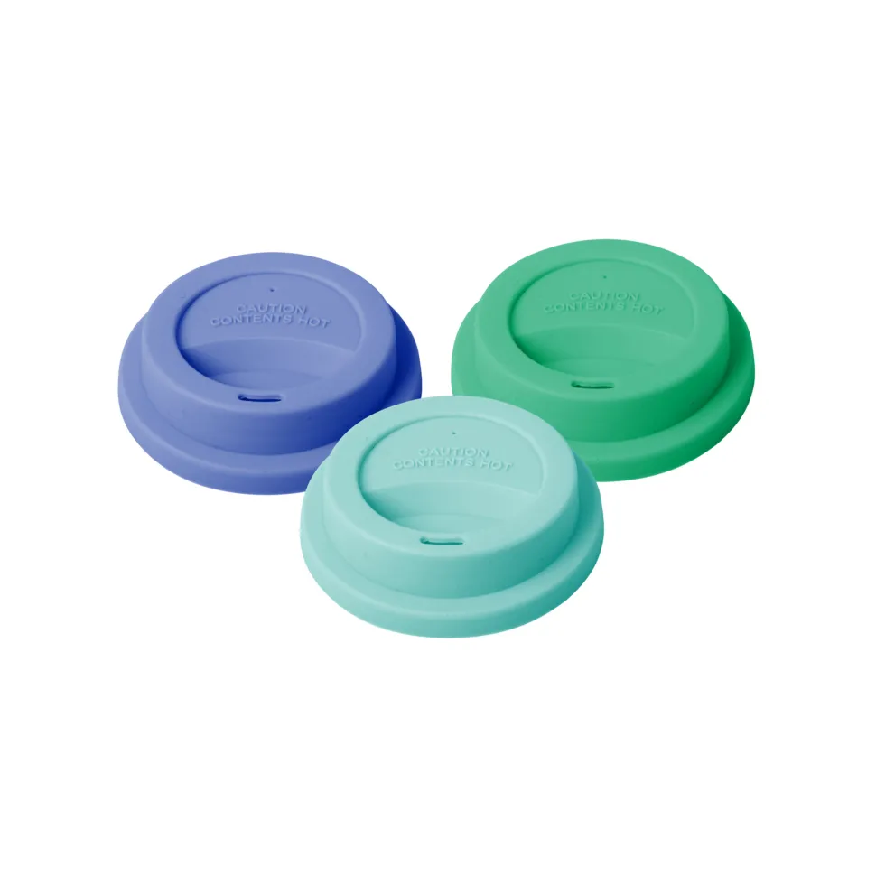 RICE Silikon Deckel für Melamin Becher 3er