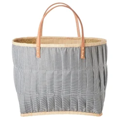 RICE Tasche aus Bast mit Henkel